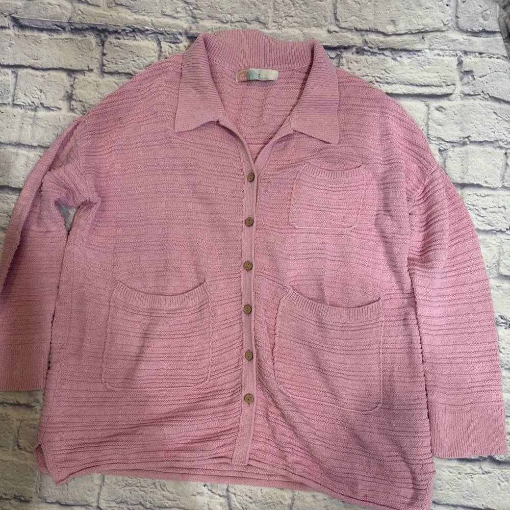 Free People Day Dreaming Button-Up Cardigan Size Medium